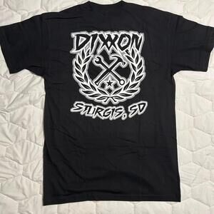DIXXON “Gray Sketchy Crest” Black Tee – Sturgis, SD Edition (New!)